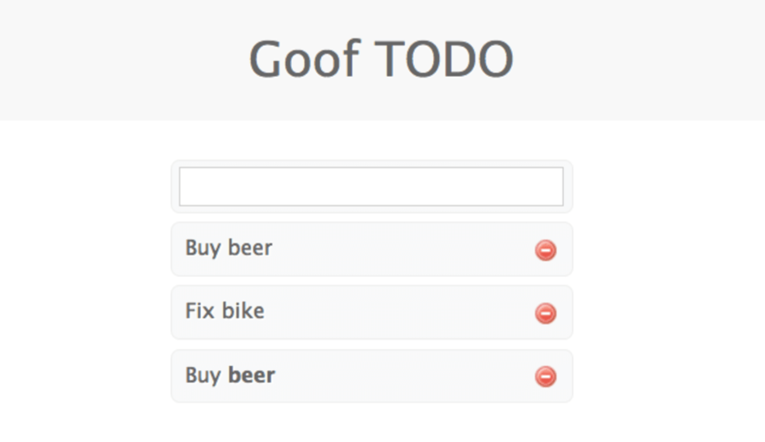 goof vulnerable application