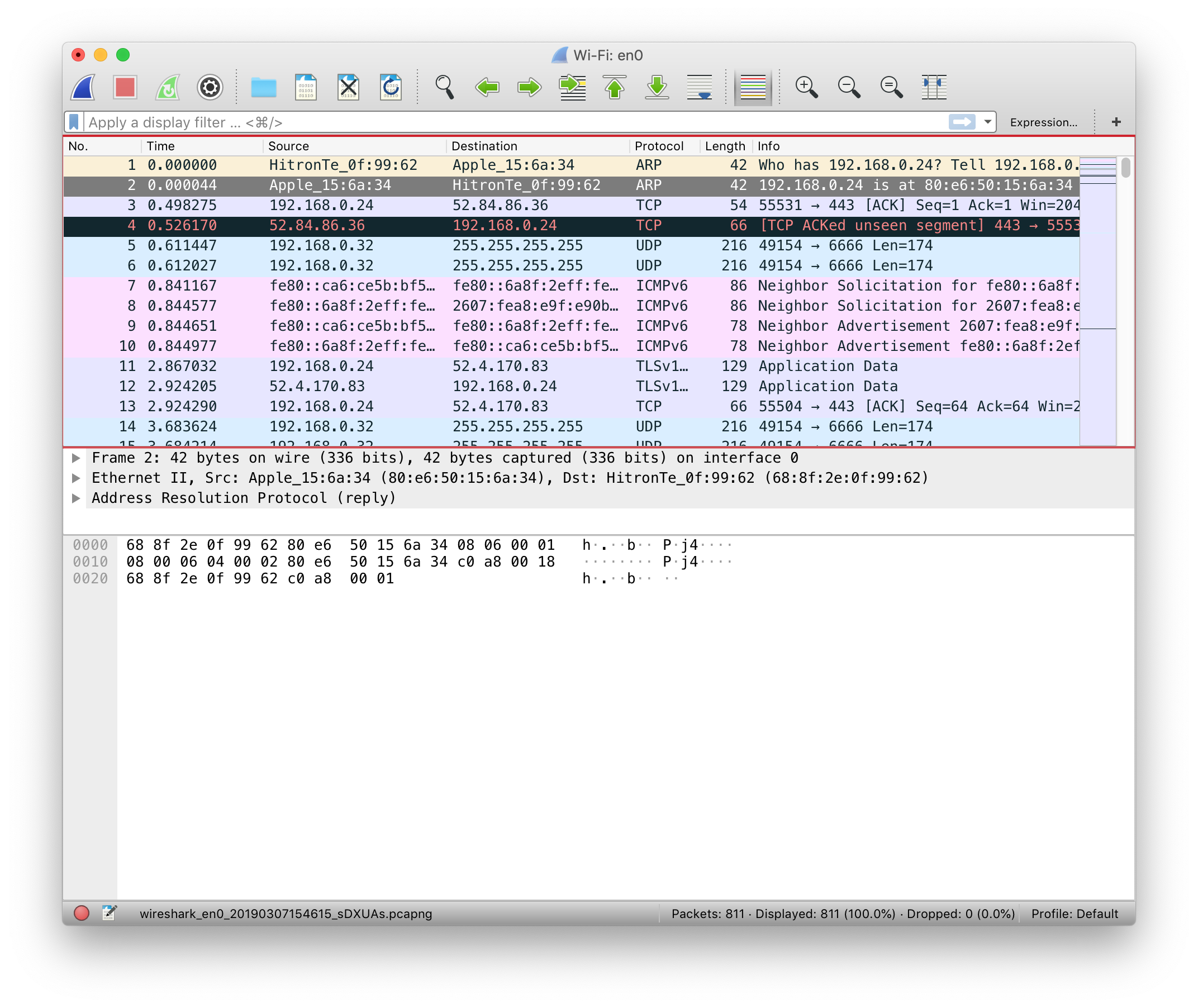 wireshark capture