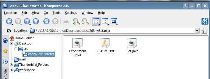 Copy starter code into package folder