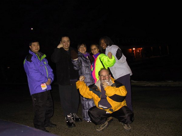 74 - The brave skiers (after I cut my lips and before the stitches) - Mar 2004.JPG