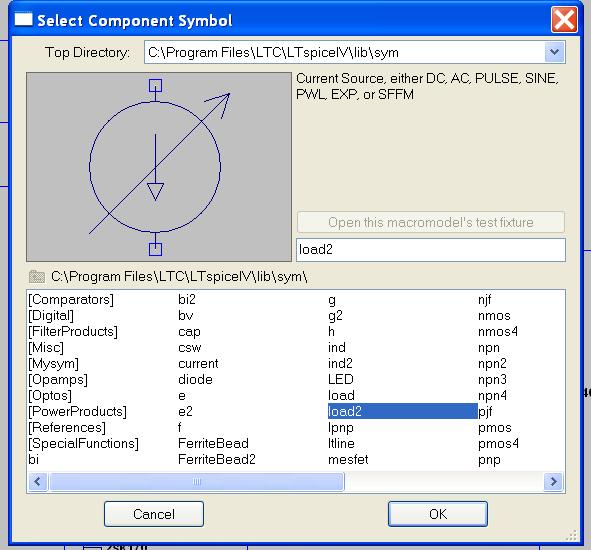 LTspice folder/file structure and SPICE model type