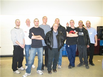 Cuts for Cancer Group Pose