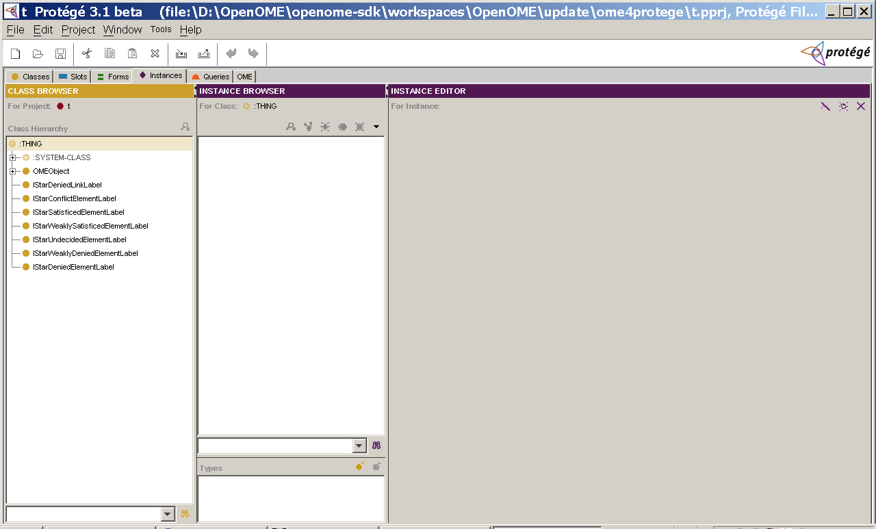 OpenOME, an requirements engineering tool