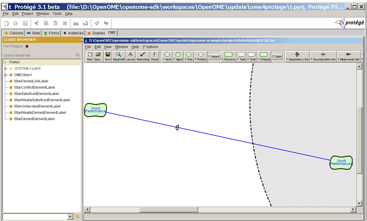 OpenOME, an requirements engineering tool