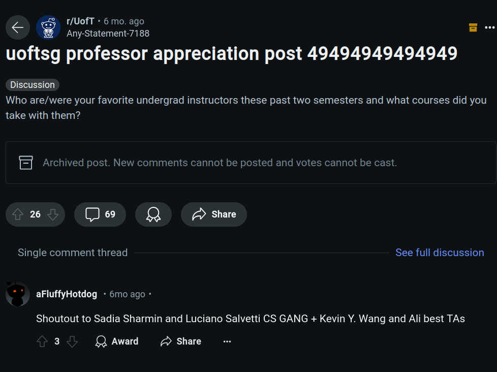 I was mentioned on Reddit once
