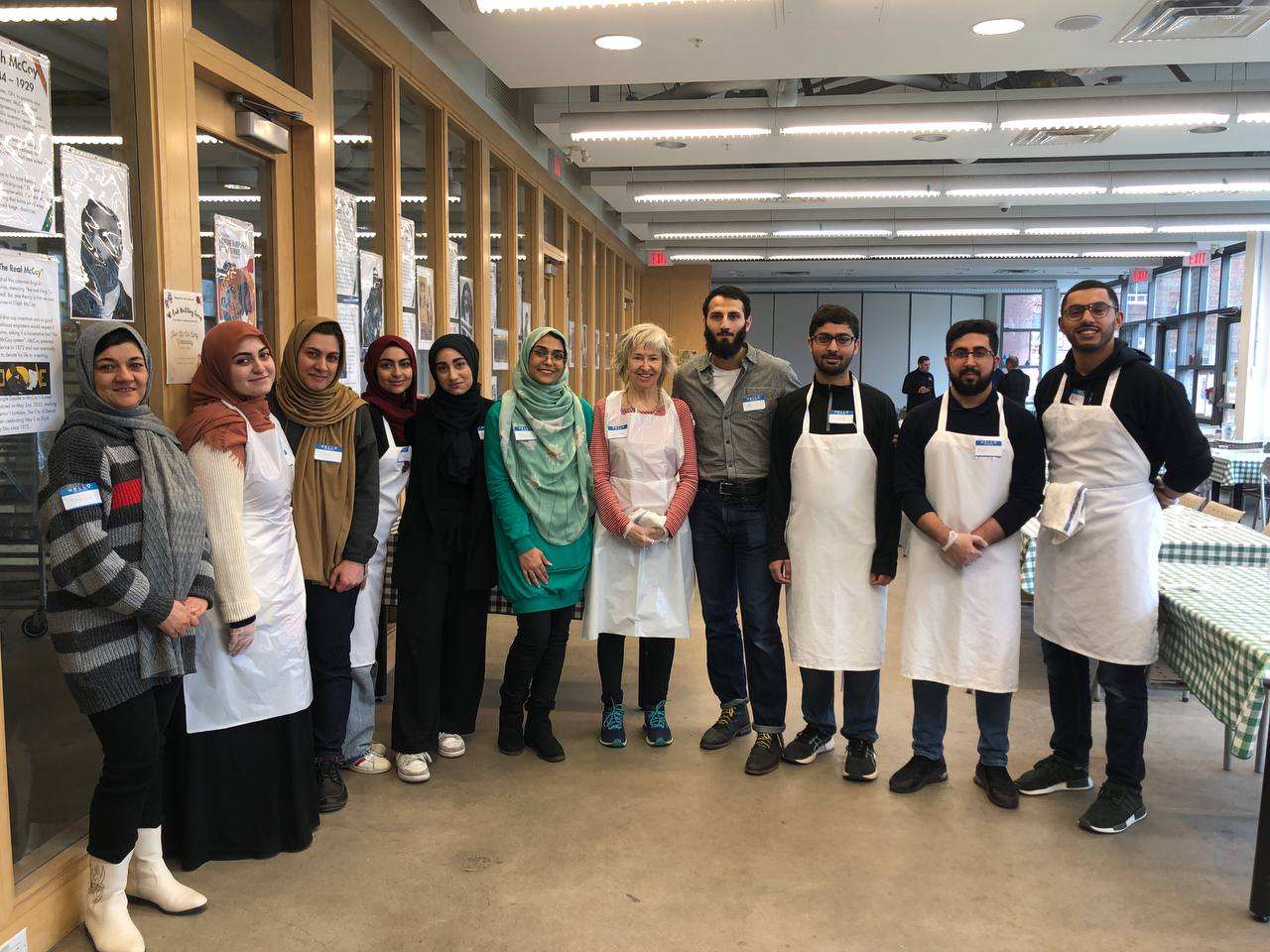 Me with a group of volunteers