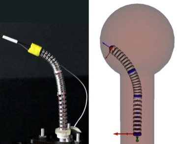 Model predictive controller for continuum robot