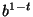 $ b^{1-t}$